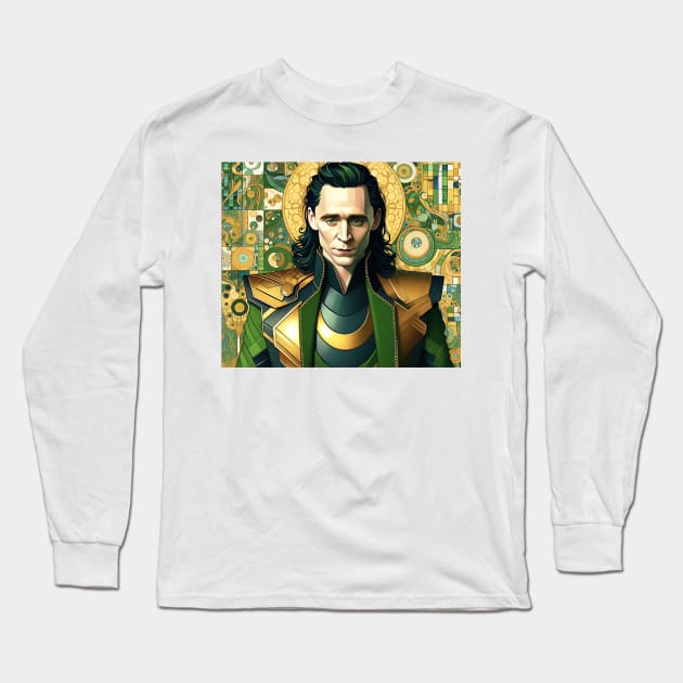 God of Mischief: Loki Long Sleeve T-Shirt by Delulu Designs
